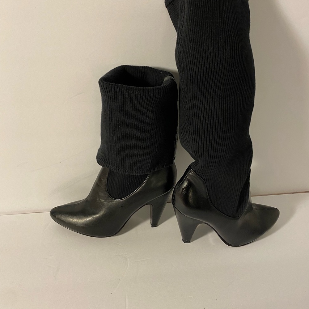 Jessica Simpson women’s Massey sock boots size 5 1/2 black